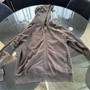 All Saints Oregano Heather (Olive brown/green) Full Zip Hoodie, Large